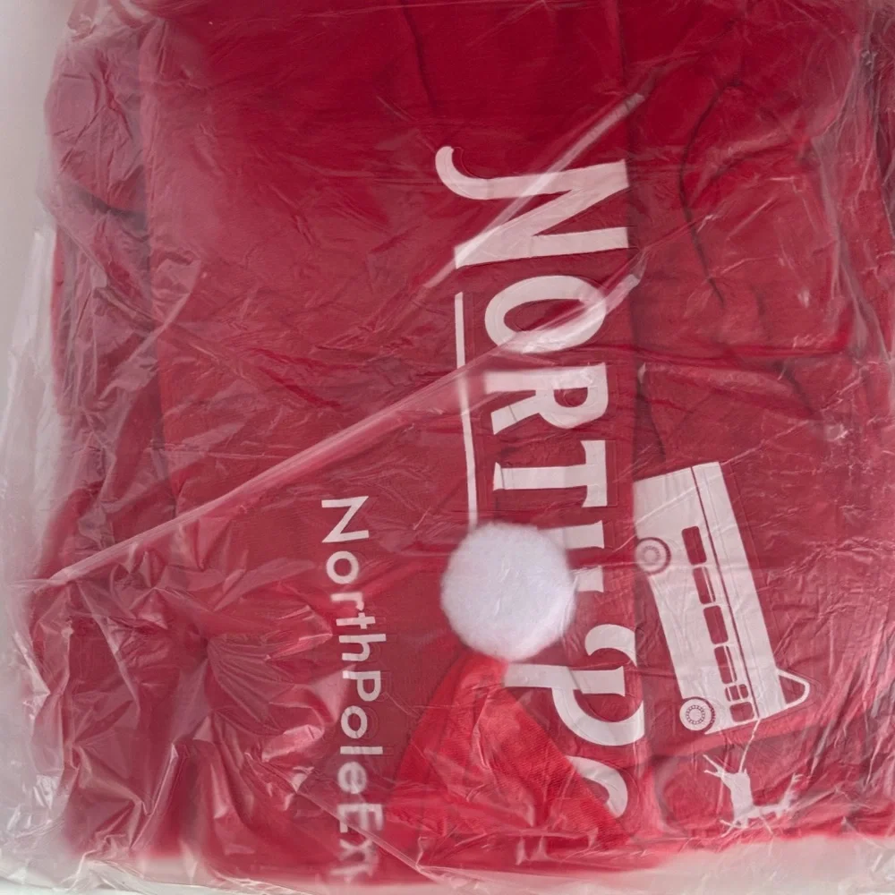 North Pole Express Red Gift Bag